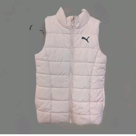 Puma vest women's size 10 Medium puffer Pink M - Picture 3 of 11